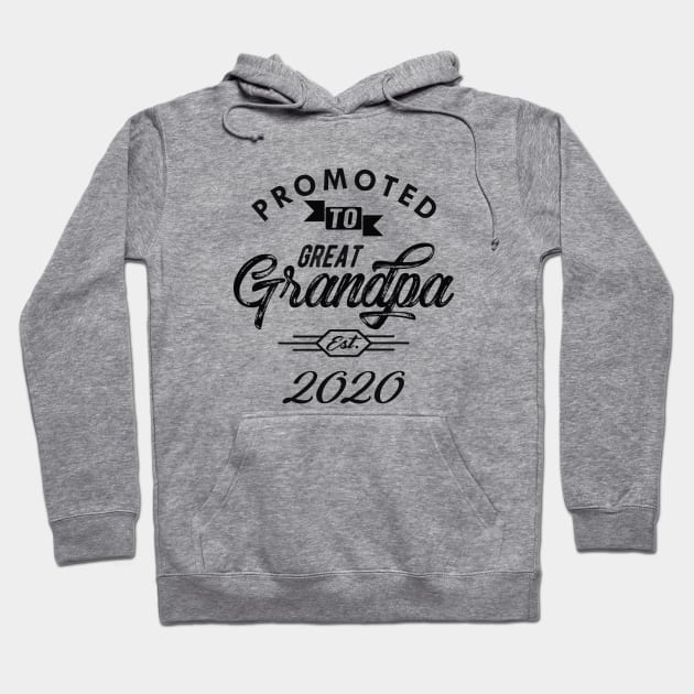 Promoted to great grandpa est. 2020 Hoodie by KC Happy Shop